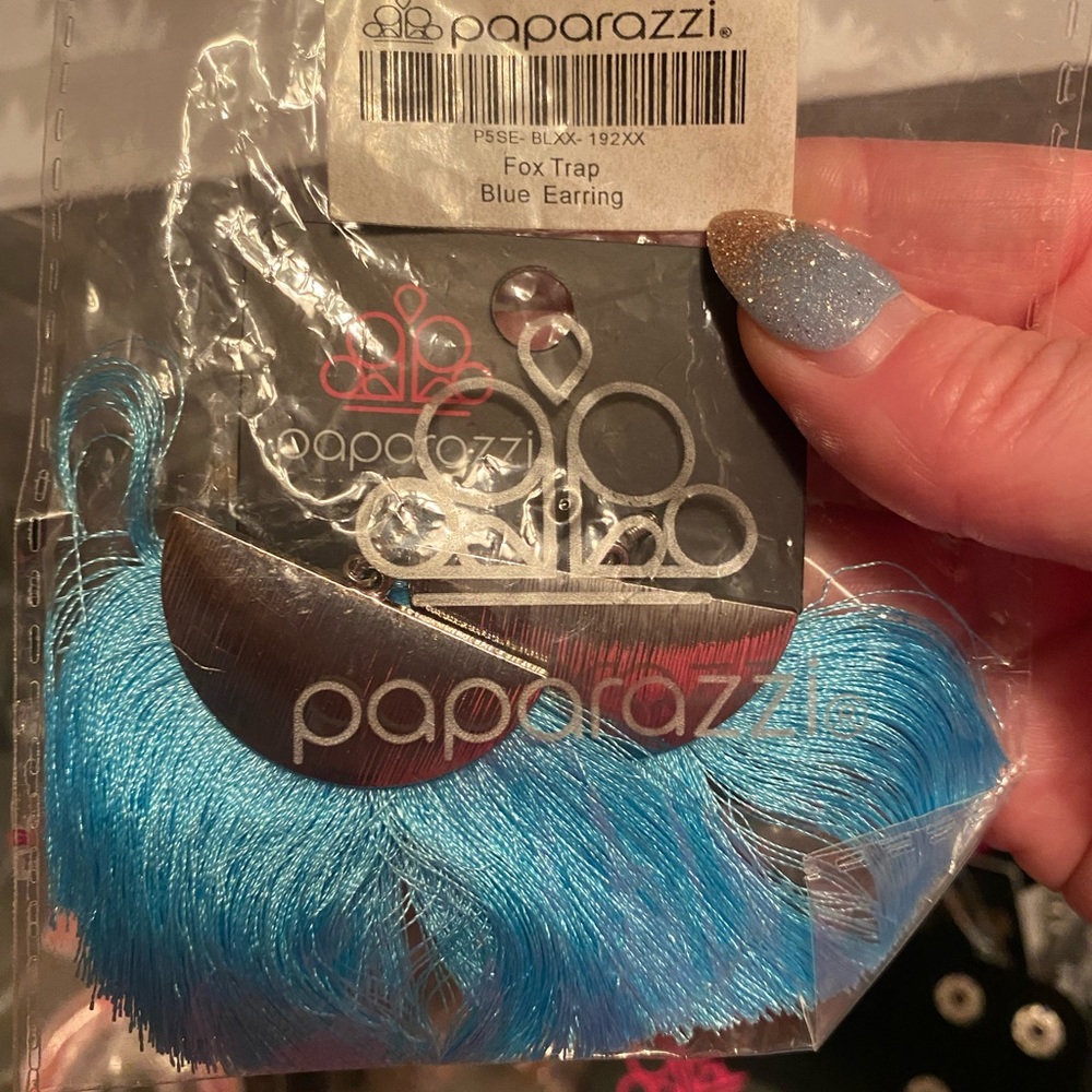 Paparazzi fringe earrings